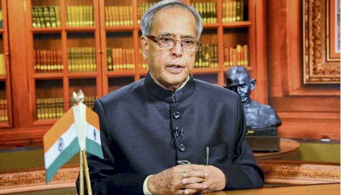 President Pranab Mukherjee congratulates Donald Tump