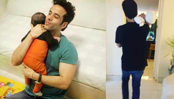 Tusshar Kapoor&#039;s latest pic with son Laksshya will melt your heart right away!