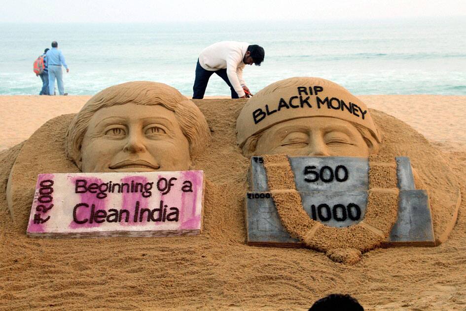 Sudarsan Pattnaik has created a sand art