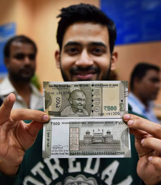 New currency note of Rs 500