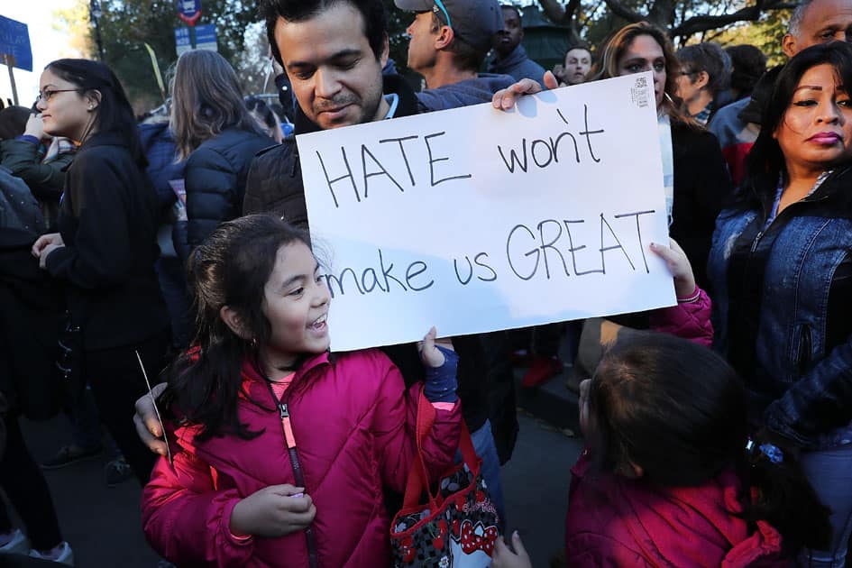 anti-Donald Trump protesters