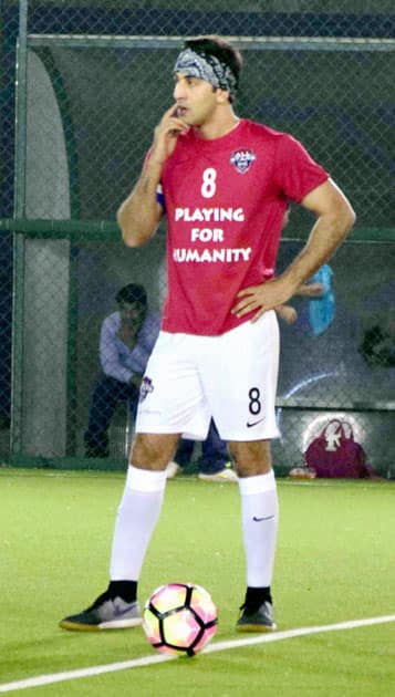 Ranbir Kapoor at Charity football match