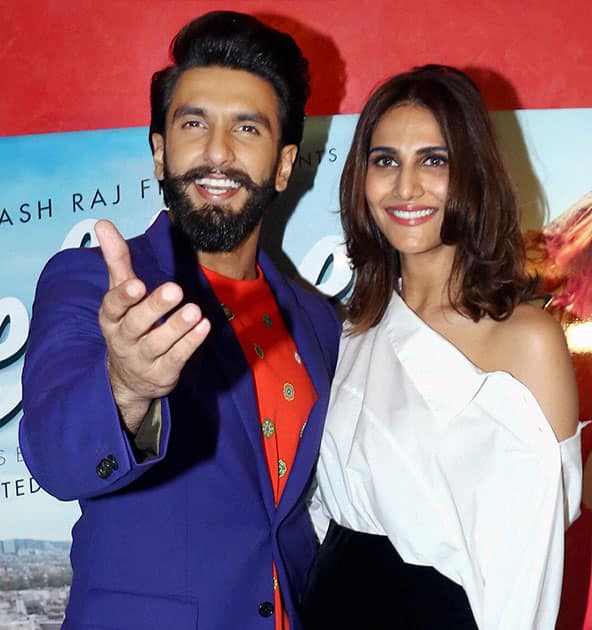 Ranveer Singh and Vaani Kapoor at the book launch of The Legend of Lakshmi Prasad