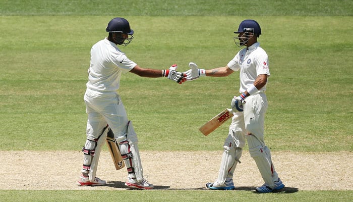 Virat Kohli reacts in anger as Cheteshwar Pujara survives 2 run-outs in same over - Watch Video