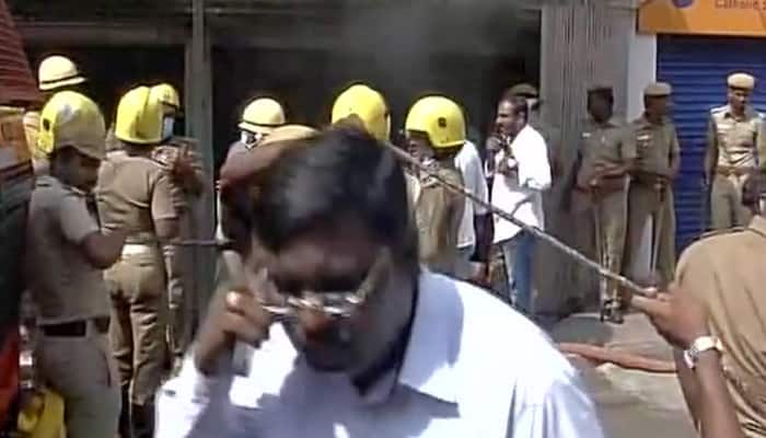 Fire breaks out at SBI branch in Chennai, situation under control