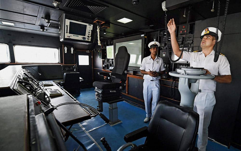 Inside view of INS Chennai