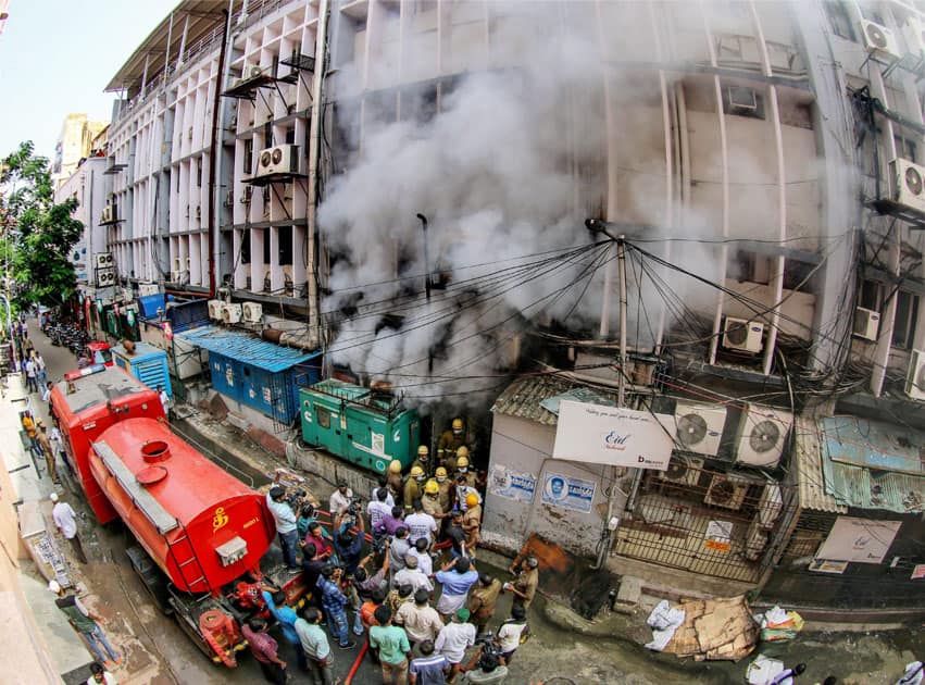 Fire in Chennai