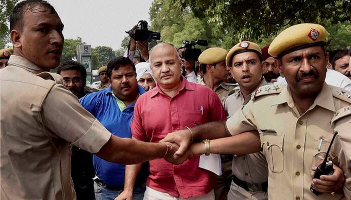 Delhi Deputy CM detained after protest, later released