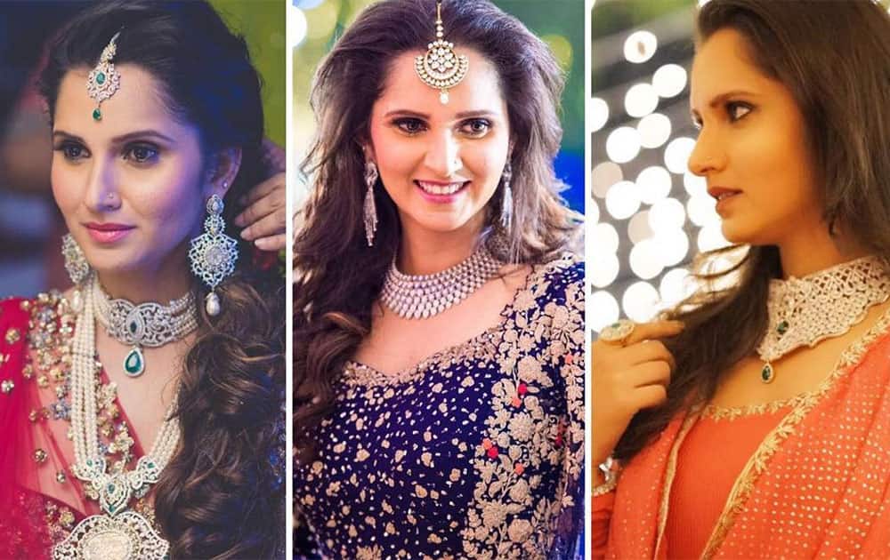 sania mirza :- Thank you to my glam squad,  again
