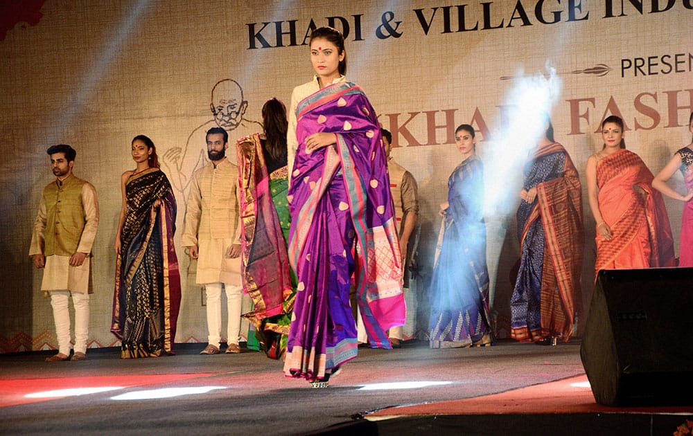 Khadi collection at fashion event