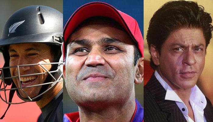 Virender Sehwag trolls Ross Taylor again with Shah Rukh Khan&#039;s popular Bollywood song