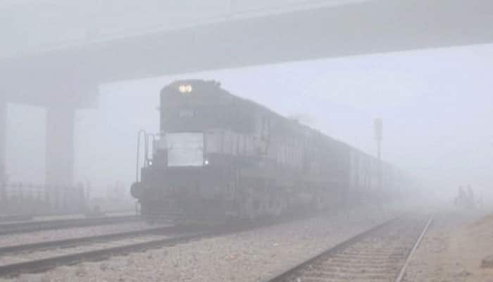 These trains are running late, have been rescheduled due to heavy fog