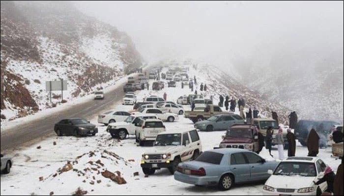 Christmas surprise: Saudi Arabia revels in snowfall!