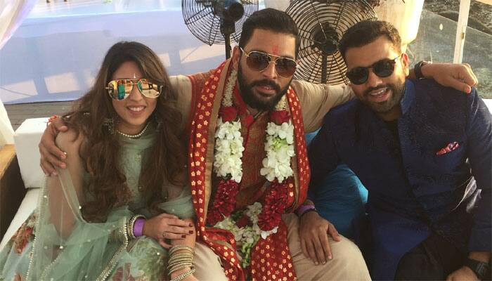 WATCH: Virat Kohli, Rohit Sharma attend Yuvraj Singh&#039;s Goa wedding