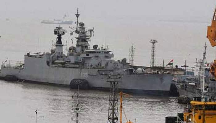 Two navy sailors dead, 14 rescued after warship INS Betwa tips over at Mumbai dock