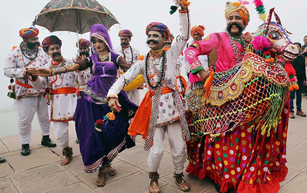 Artists perform during the International Gita Jayanti Mahotsav; PM ...