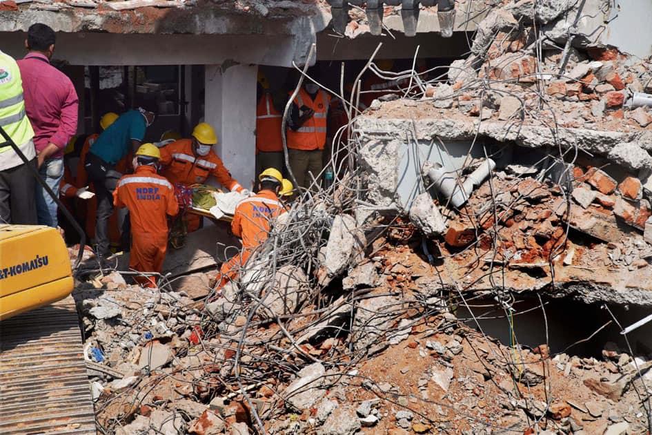 Building collapse in Hyderabad