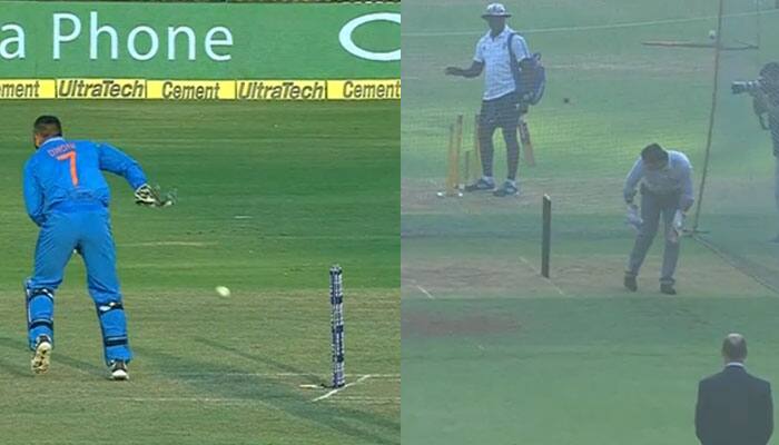 #DoItLikeDhoni: Commentators take on MS Dhoni&#039;s no-look run-out challenge – Watch Video