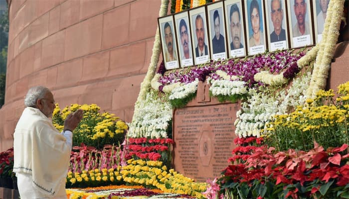 PM Narendra Modi pays tribute to martyrs of 2001 Parliament attack