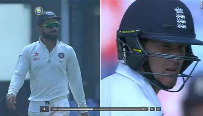 Video: Liam Dawson comes in-line of a Virat Kohli throw, survives from getting hit