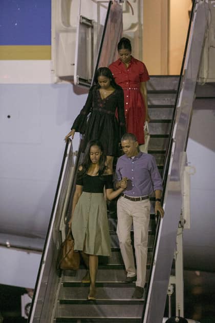 Barack Obama, Malia Obama, Michelle Obama