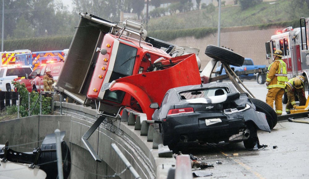 Chevrolet Camaro stopped short of crashing