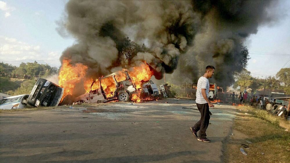 Protest in Imphal East