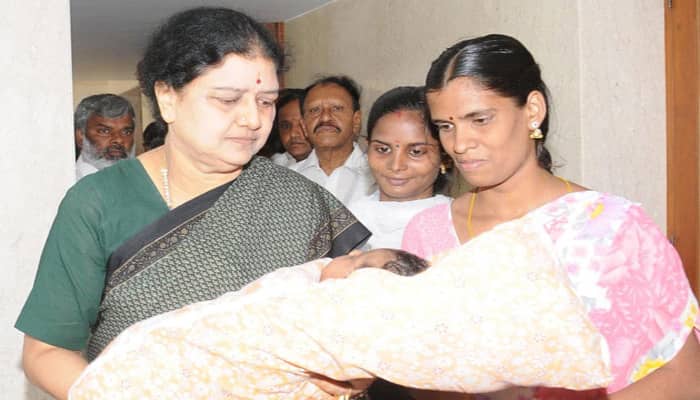 Sasikala names AIADMK cadre’s newborn baby girl Jayalalithaa
