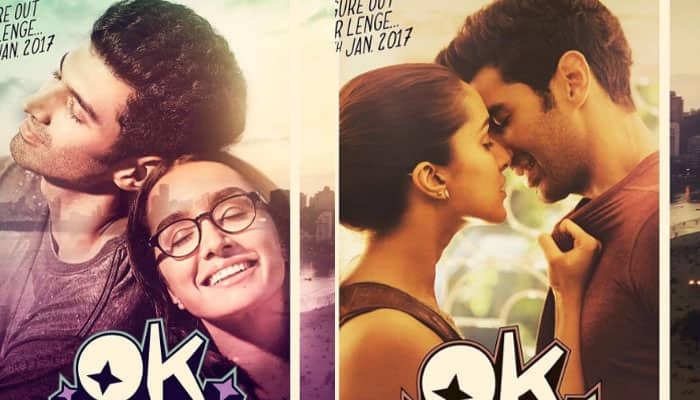 Shraddha Kapoor jumps high while Aditya Roy Kapur is on a ride in &#039;OK Jaanu&#039; new poster!