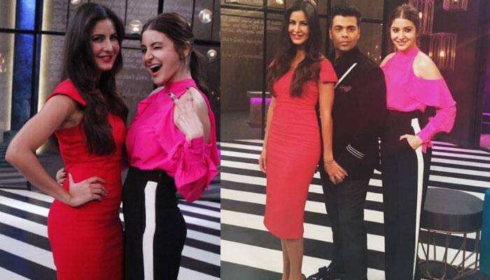 Katrina Kaif and Anushka Sharma&#039;s PICS from &#039;Koffee With Karan&#039; will leave you asking for more!