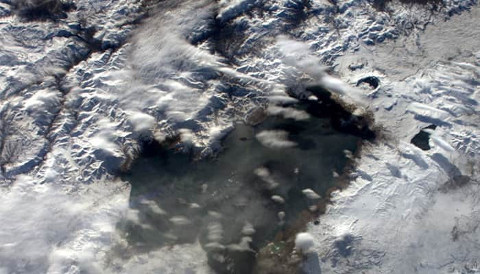 French astronaut Thomas Pesquet shares stunning view of frozen lake from space station!