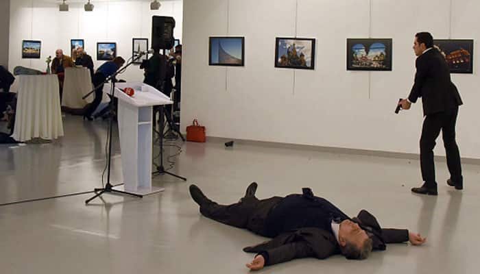 Russian ambassador&#039;s assassination in Turkey – New video surfaces, goes viral
