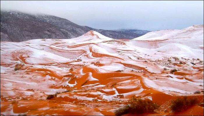 The Sahara desert just witnessed a &#039;White Christmas&#039; for the first time in 37 years!