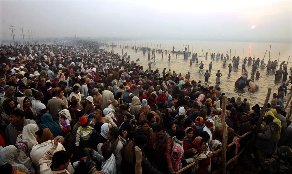 Kumbh mela, celebrated every 12 years