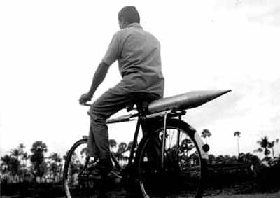 India’s first rocket was brought on cycle