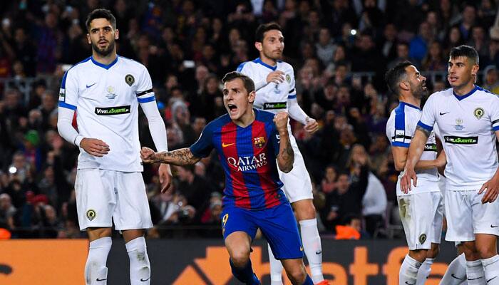 Starless Barcelona hammer Hercules 7-0 in Copa del Rey, ease into last 16