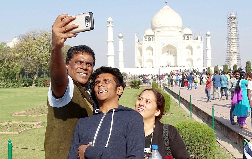 Actor Ashish Vidyarthi in Agra