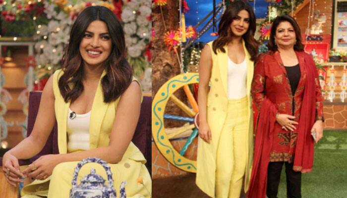 Priyanka Chopra goes all yellow at &#039;The Kapil Sharma Show&#039;! 