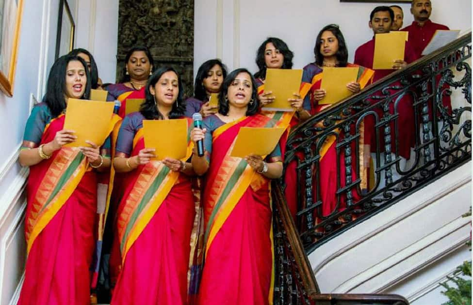 Christmas celebration at Indian Embassy in Washington DC