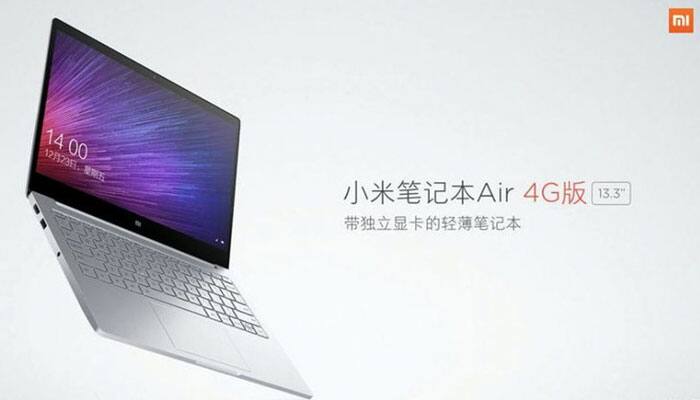 Xiaomi launches Mi Notebook Air 4G, comes with 4GB of data per month