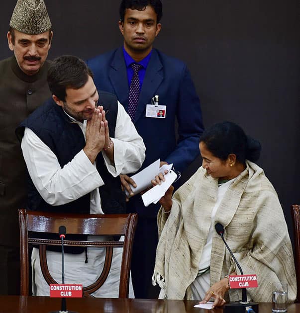 Rahul Gandhi and Mamata Banerjee at PC 