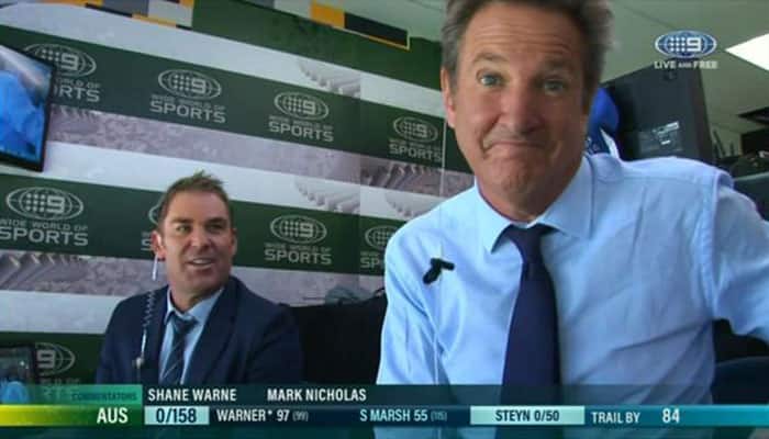 Commentator Mark Nicholas rushed to hospital again after falling ill