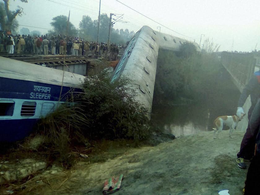 Ajmer-Sealdah express train derailed near Kanpur