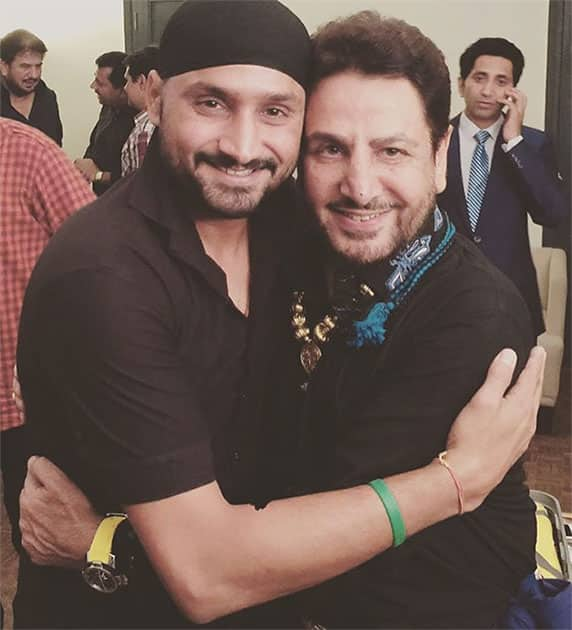 Harbhajan Singh with Gurdas Maan