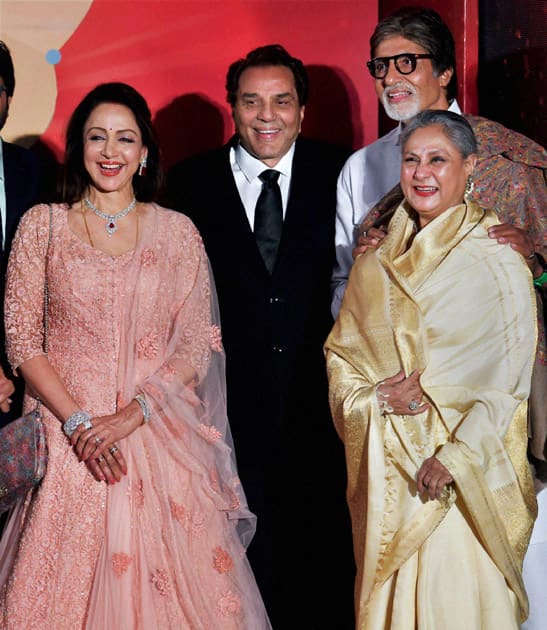 Bollywood legends Dharmendra, Hema Malini