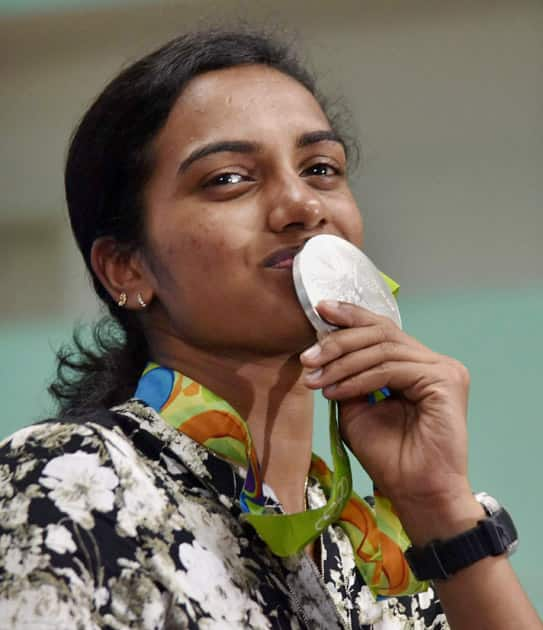 Olympic Silver Medalist P V Sindhu