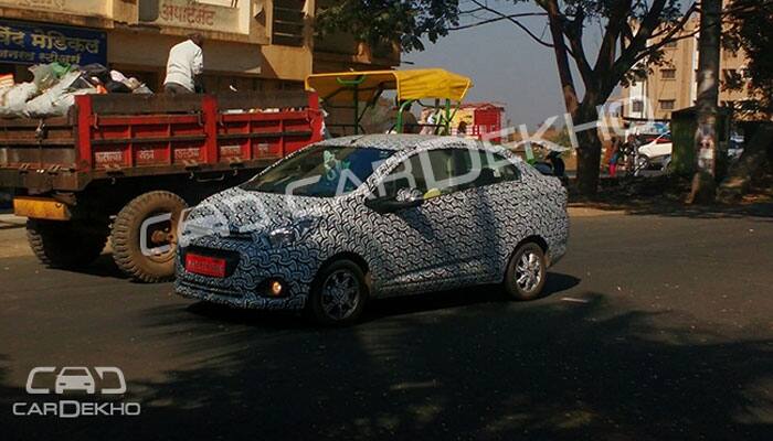 Chevrolet Essentia spied testing in India