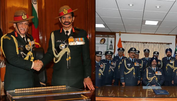 Bipin Rawat, Birender Singh​ Dhanoa assume charge as Army, IAF chiefs