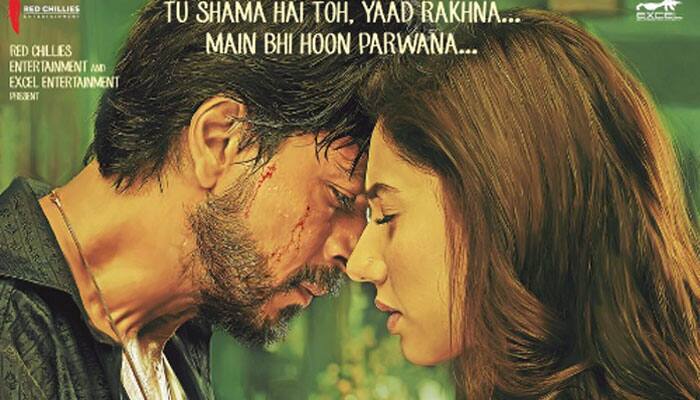 Raees new POSTERS: Shah Rukh Khan&#039;s bruised look and Mahira intense pose will make you jump the calendar!