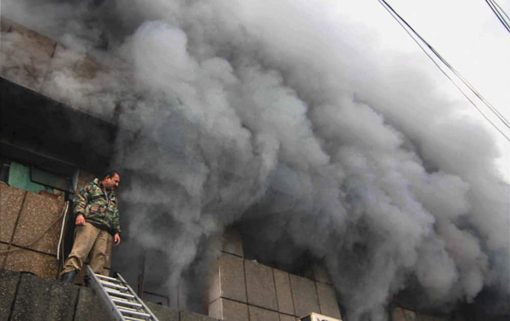 Fire in Jammu